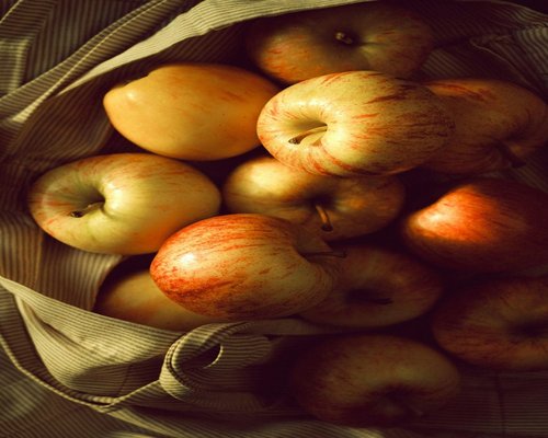 Fresh fruits and healthy food on a kitchen counter in Mexico